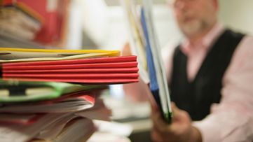 image of a pile of folders