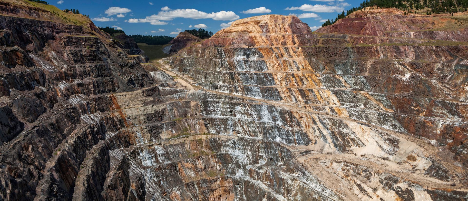 View of open pit