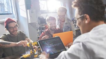 collegues working together