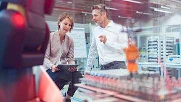 Collegues working together