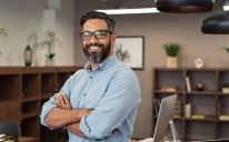  Mature mixed race business man