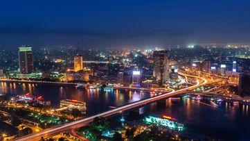 City skyline - Cairo at dusk