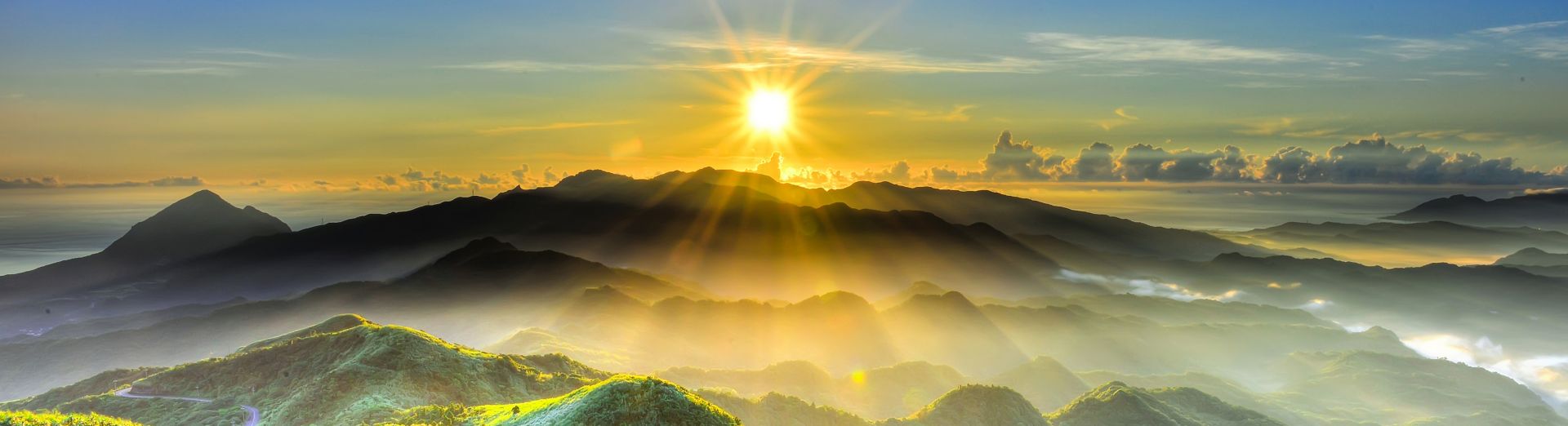 sunrise over a misty rainforest representing how SAP sustainability software can help your company operate more sustainably