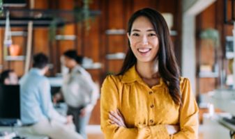 Illustration einer Geschäftsfrau