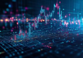 Finanzielle Leistung auf einem künstlichen Dashboard