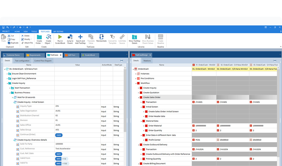 Screenshot of SAP Enterprise Continuous Testing by Tricentis