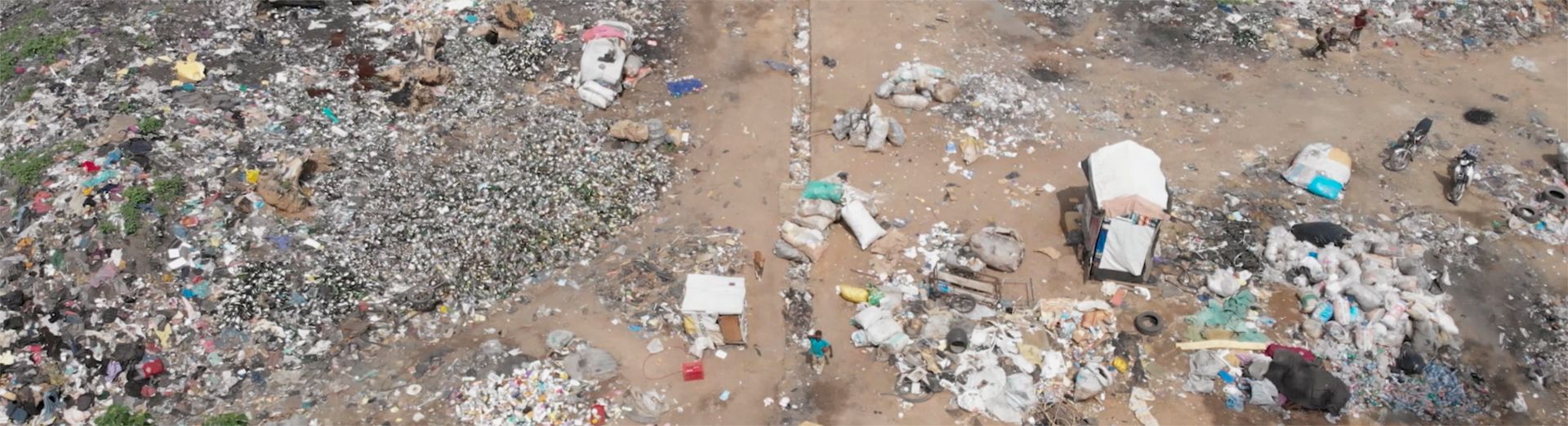 Overhead view shows some of Nigeria’s estimated 32 million tons of annual solid waste.